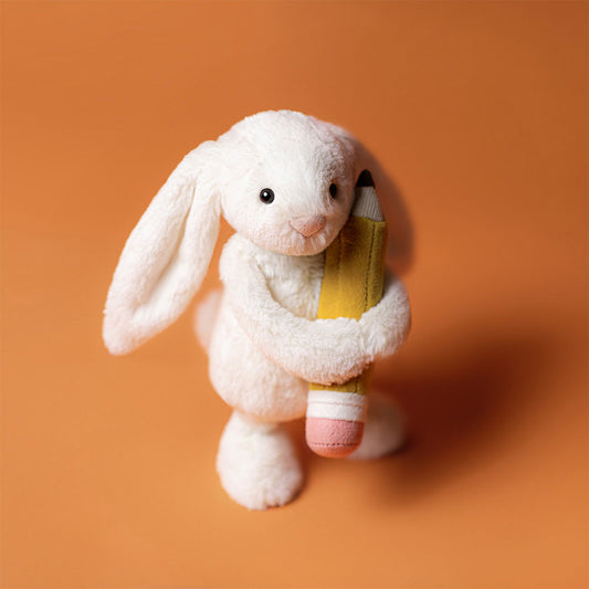 Bashful Bunny With Pencil