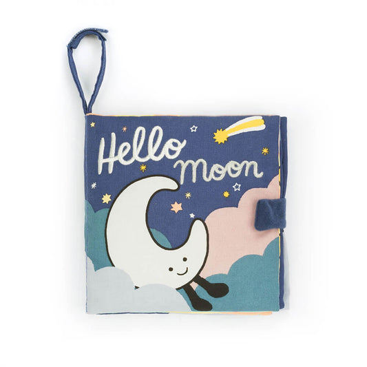 Hello Moon Fabric Book And Amuseables Moon Medium