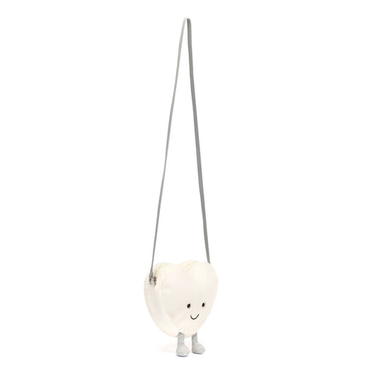 Amuseables Cream Heart Bag