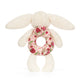 Blossom Cream Bunny 'Berry' Ring Rattle